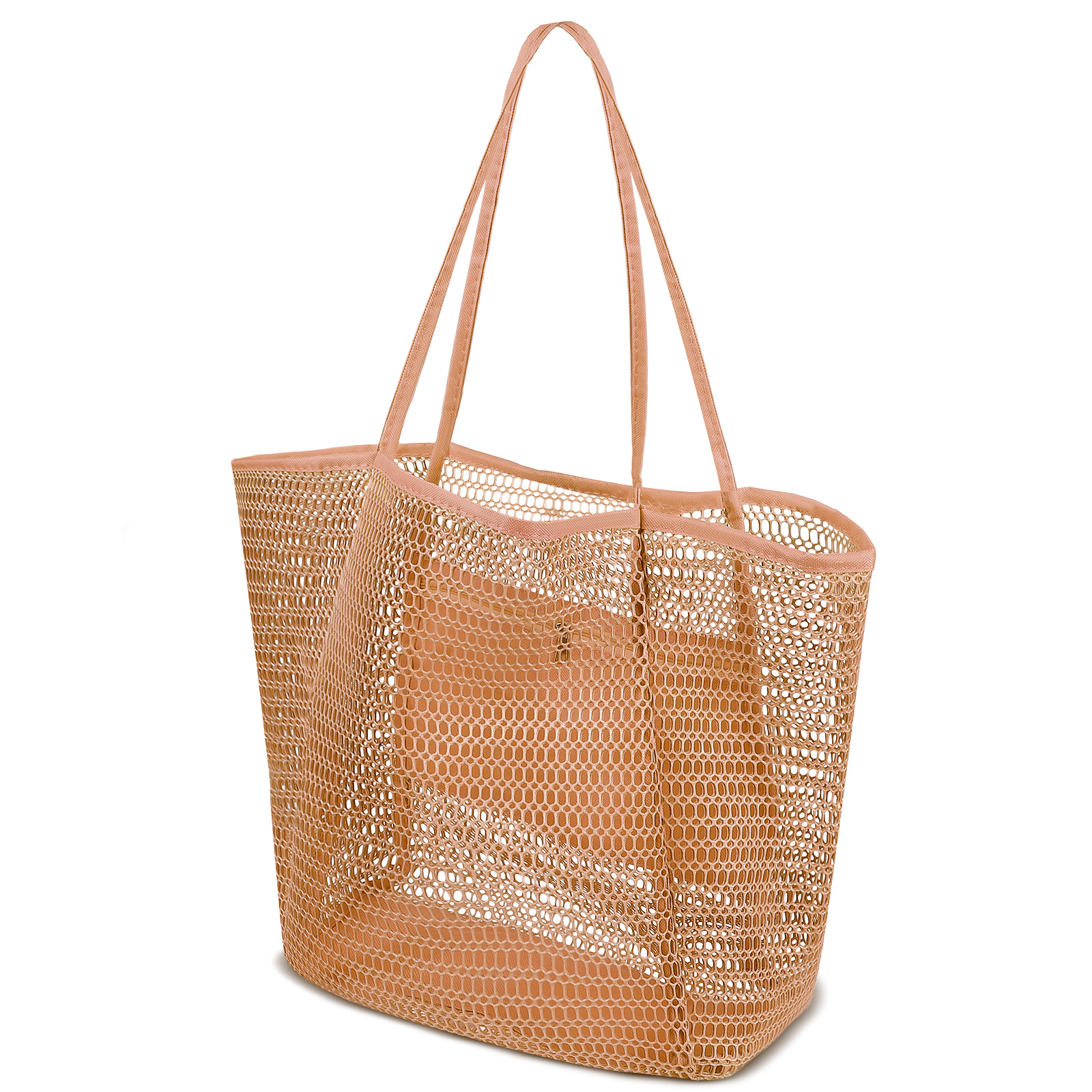Beach Tote Mesh Bag, custom tote bag with logo imprint 5