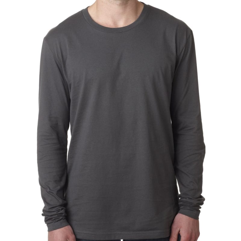 Next Level Mens Cotton Long-Sleeve Crew 18