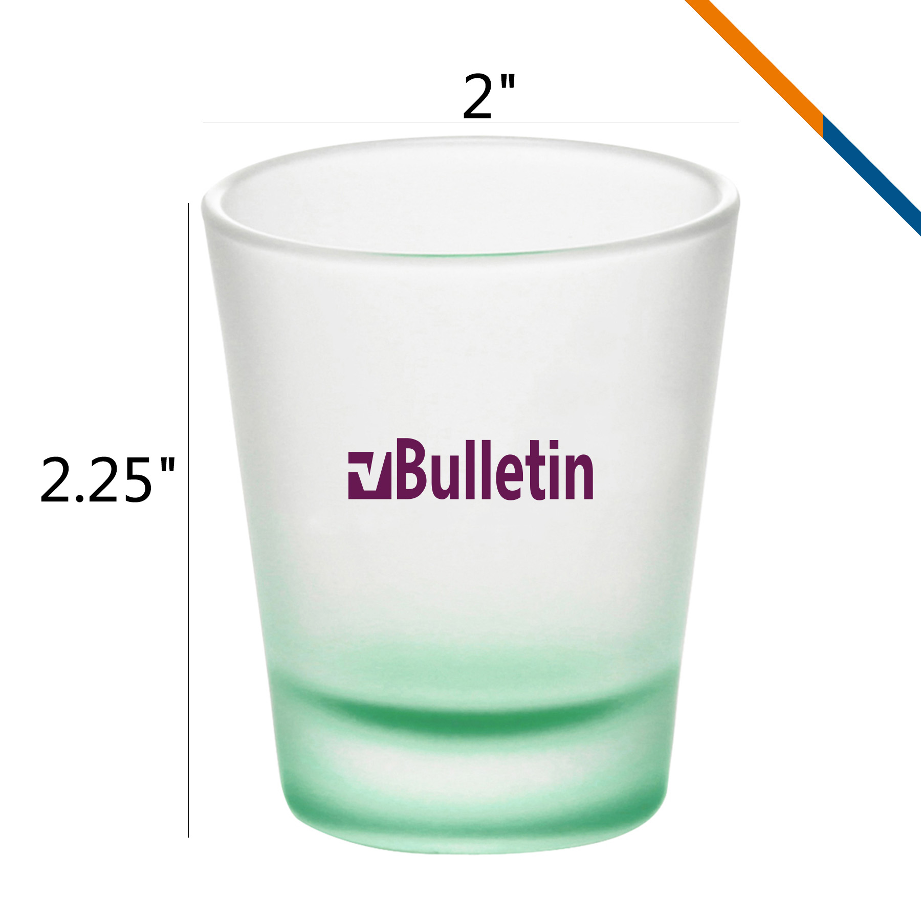 Kilby Frosted Shot Glasses - 1.75 OZ. 4