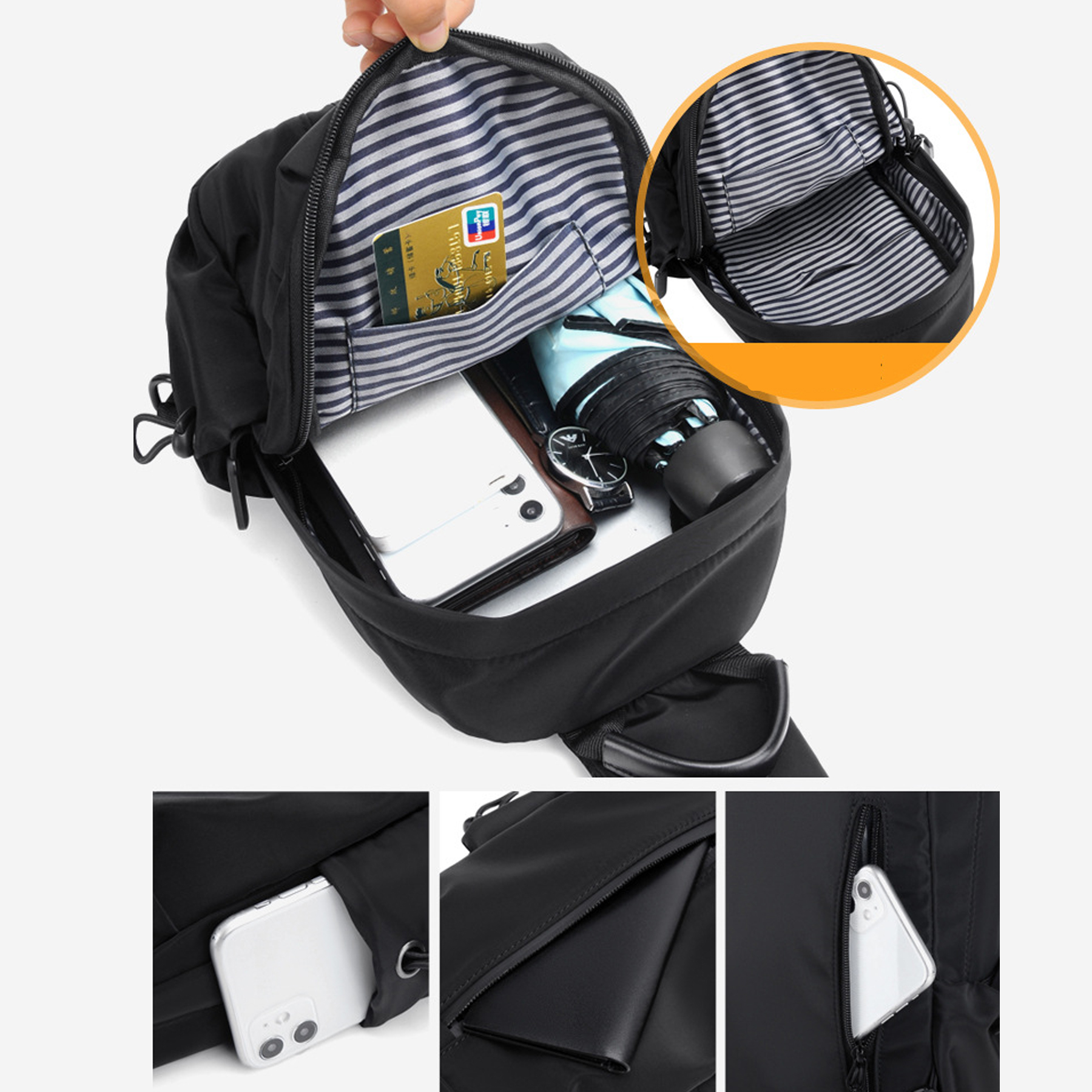 Men's Travel Sling Bag 8