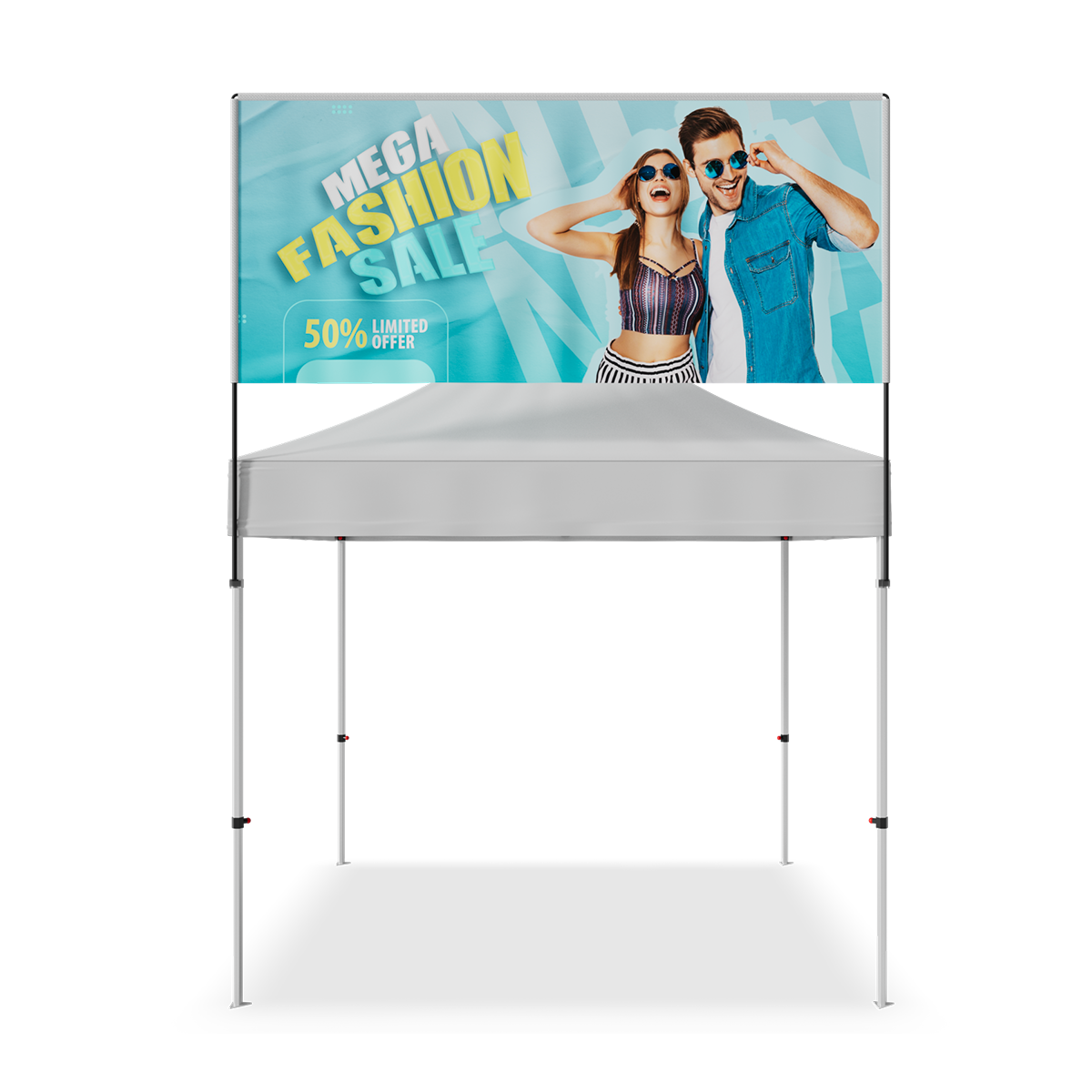 Square Tent Billboard Banner for 10'x10' Tent 2