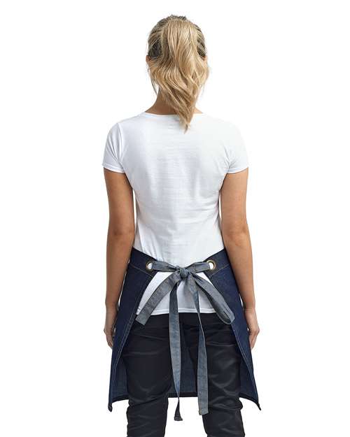 Domain Contrast Denim Waist Apron - RP128 10