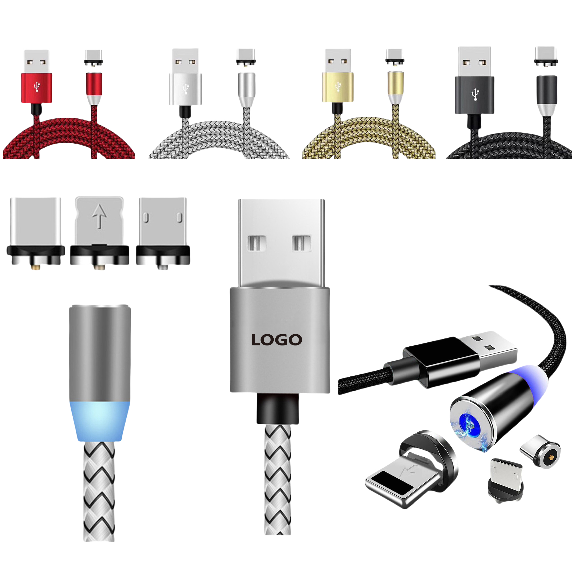 Durable 3 in 1 Magnetic Phone Charging Cable 2