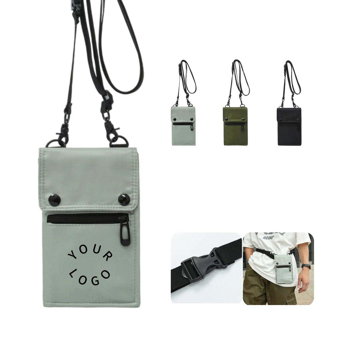 Travel Phone Bag with Durable Nylon Fabric 3