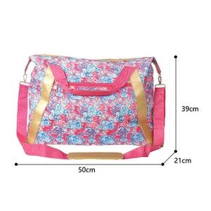 Large Capacity Canvas Colorful Print Travel Tote Bags 2