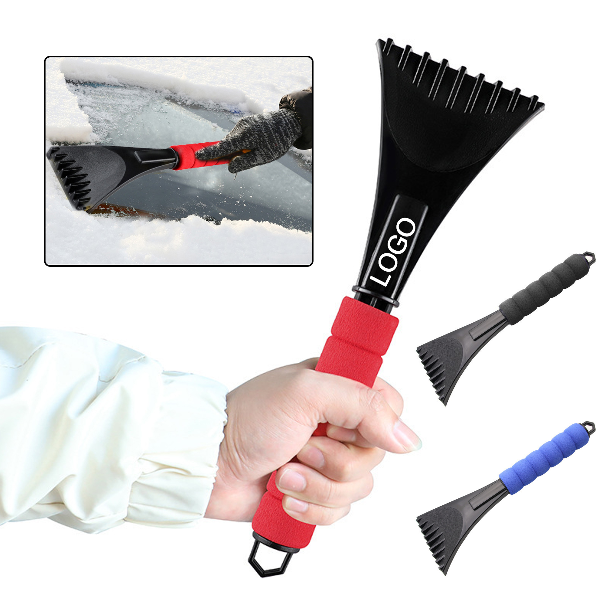 Ice Scraper With Foam Grip For Car Windshield 2