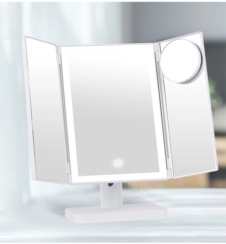 Tri-Fold Lighted Vanity Mirror 21