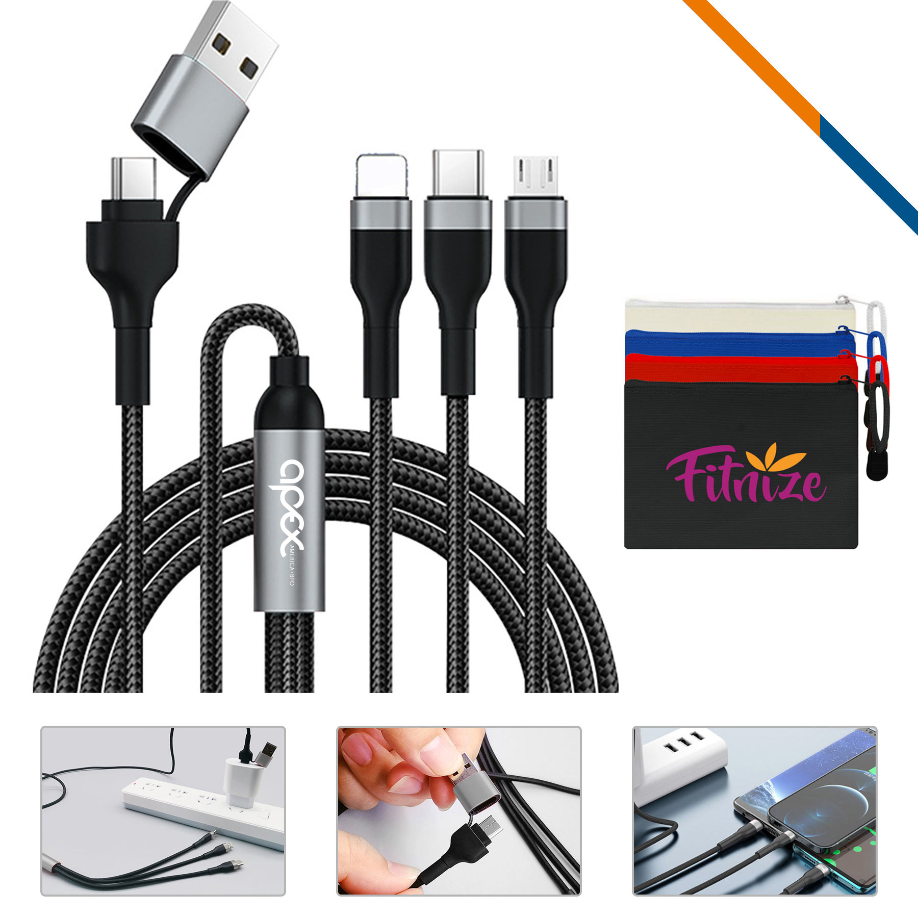 Kudith 5in1 Fast Charging Cable 2