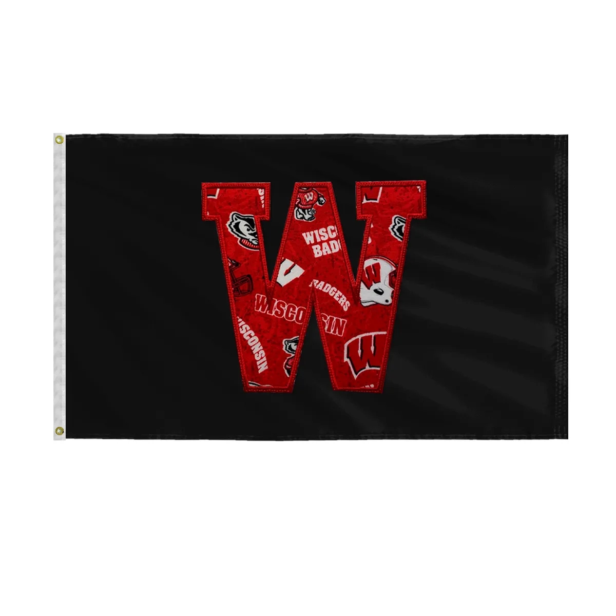 Applique & Embroidered Flag 3' x 5' Nylon 6