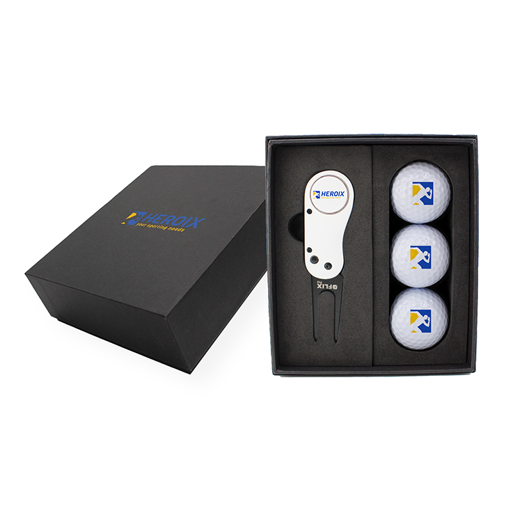 Flix Pro 2.0 Divot Tool & Golf Ball Mini Presentation Box 3