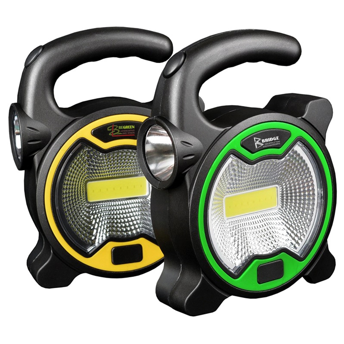Portable LED COB Camping Flashlight with Side Torch Light 6