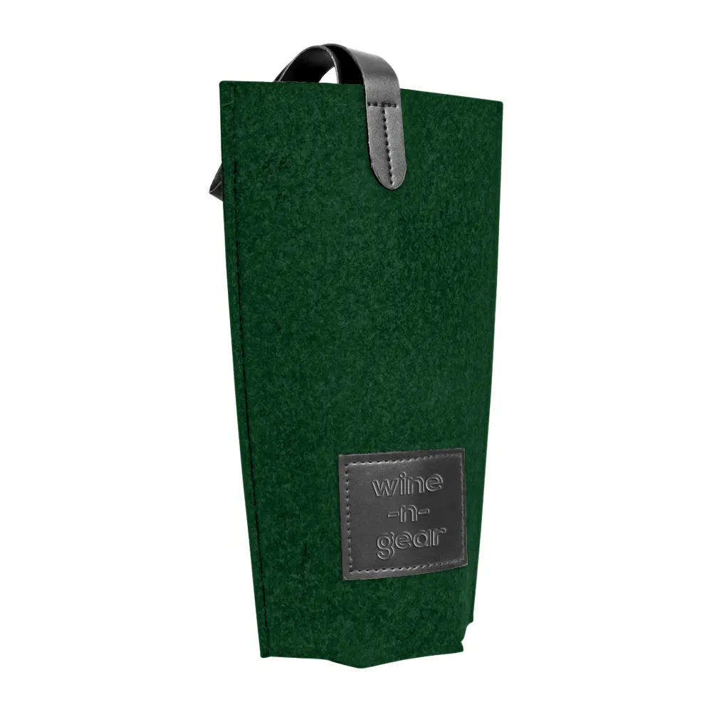 1-Bottle Felt Wine Tote 9