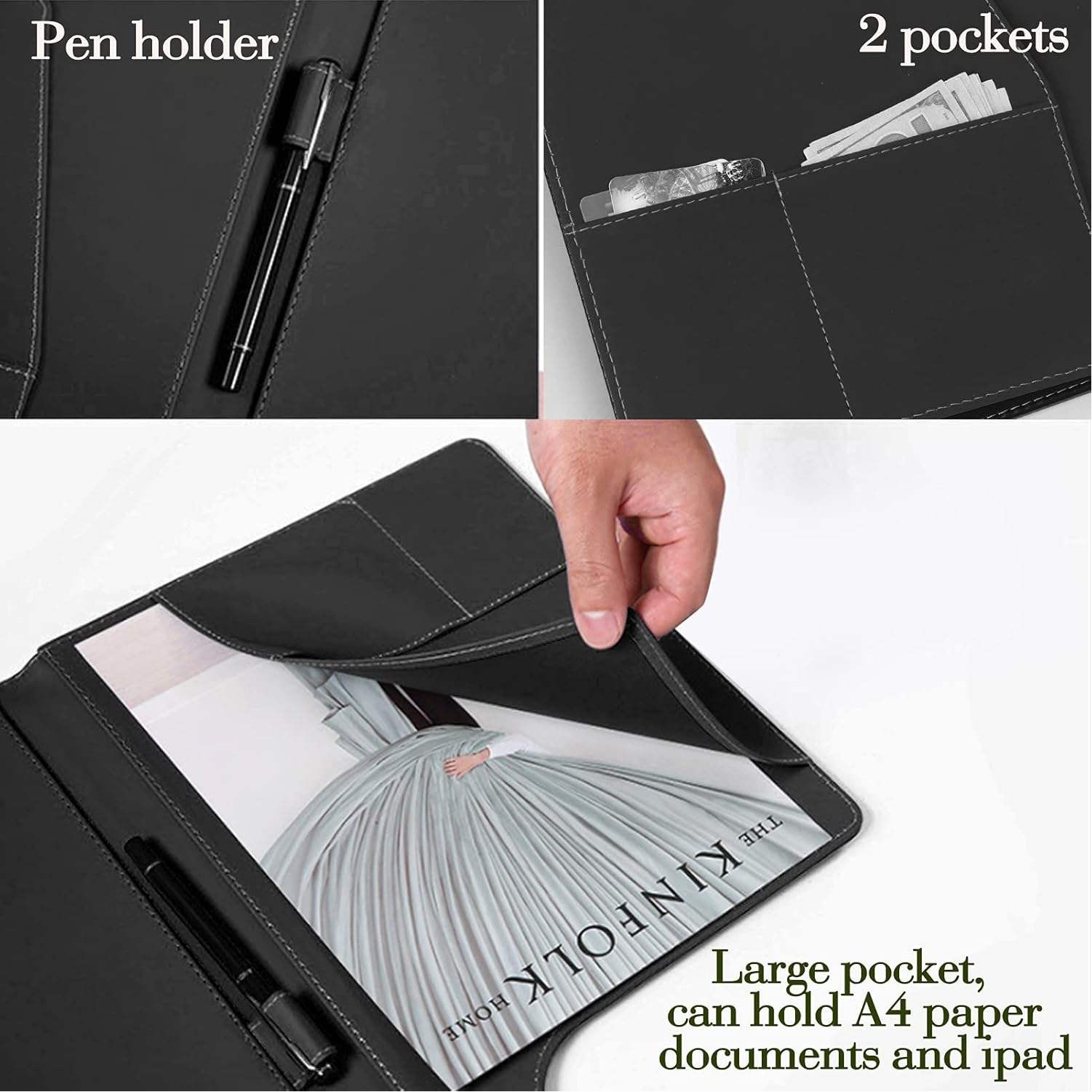 A4 Business Organizer Writing Pad Folio Folders 4