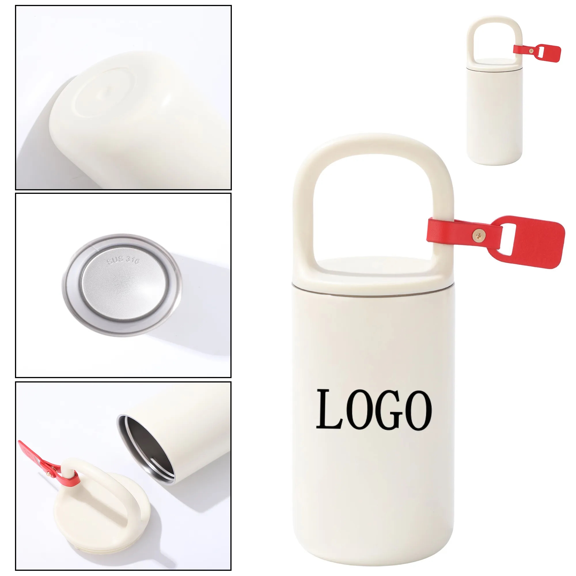 14 oz 316 Stainless Steel Stylish Crossbody Thermos 3