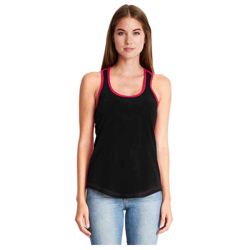 Next Level Apparel Ladies' Ideal Colorblock Racerback Tank 7