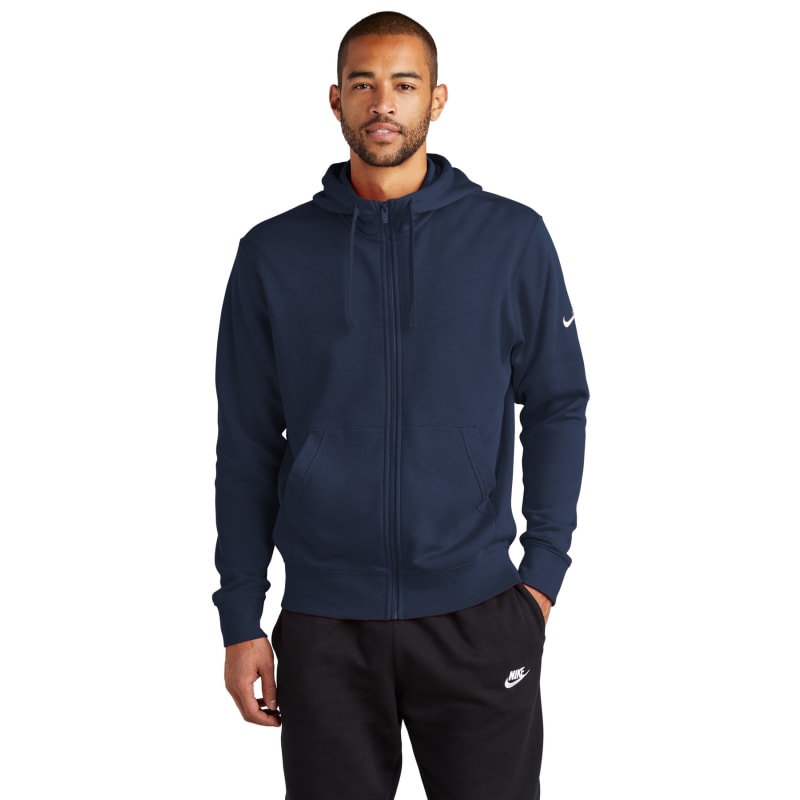 Nike Club Fleece Sleeve Swoosh Full-Zip Hoodie, custom hoodie or sweatshirt with logo imprint 18