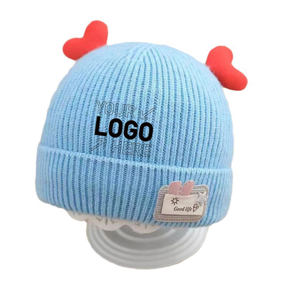 Newborn baby woolen knitted hat 2