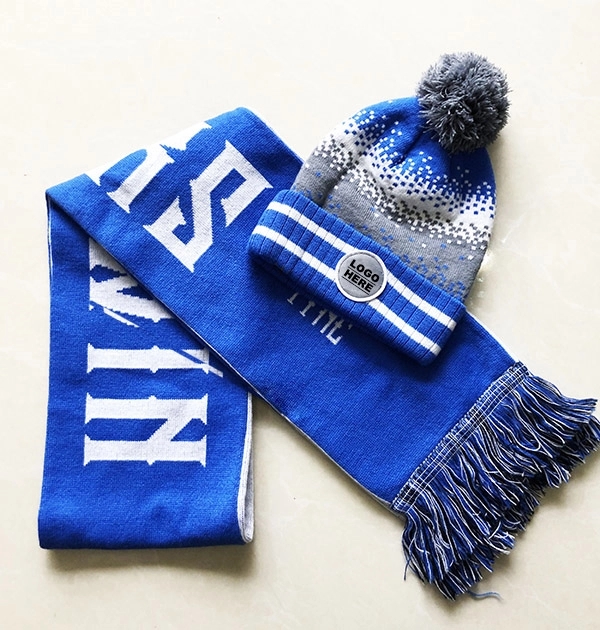 Pom Beanie and Scarf Set 3