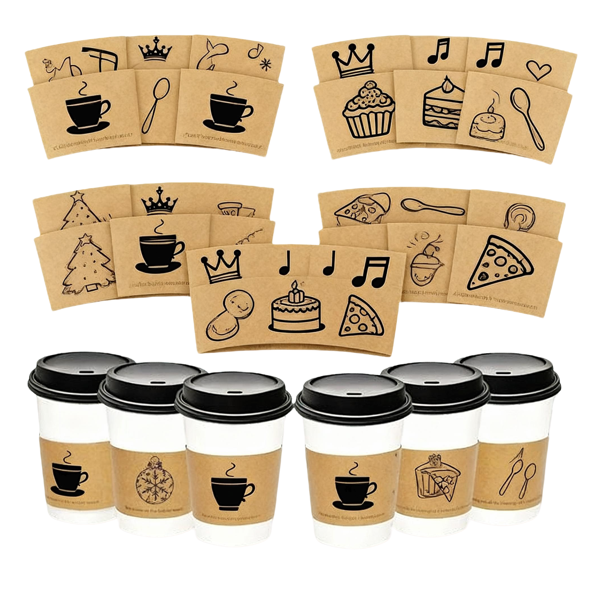 Kraft Paper Coffee Cup Sleeve 1