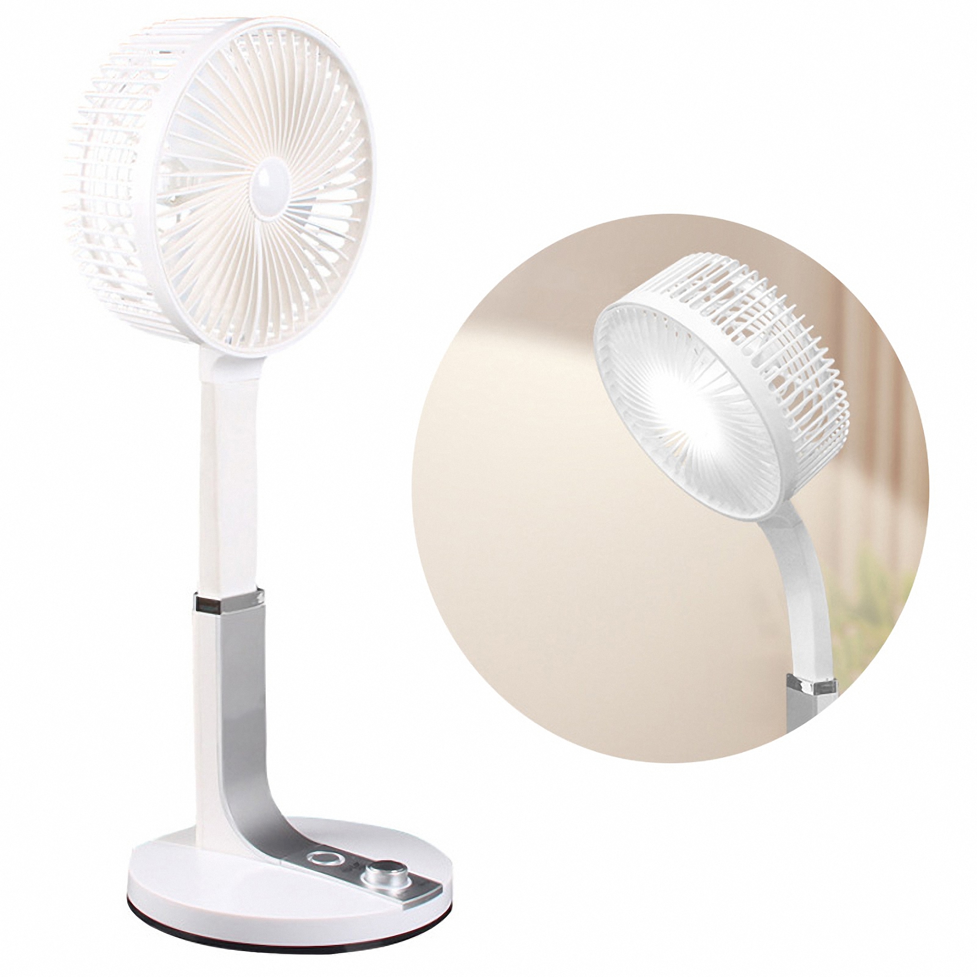 Portable USB Foldable Fan with LED Light 3