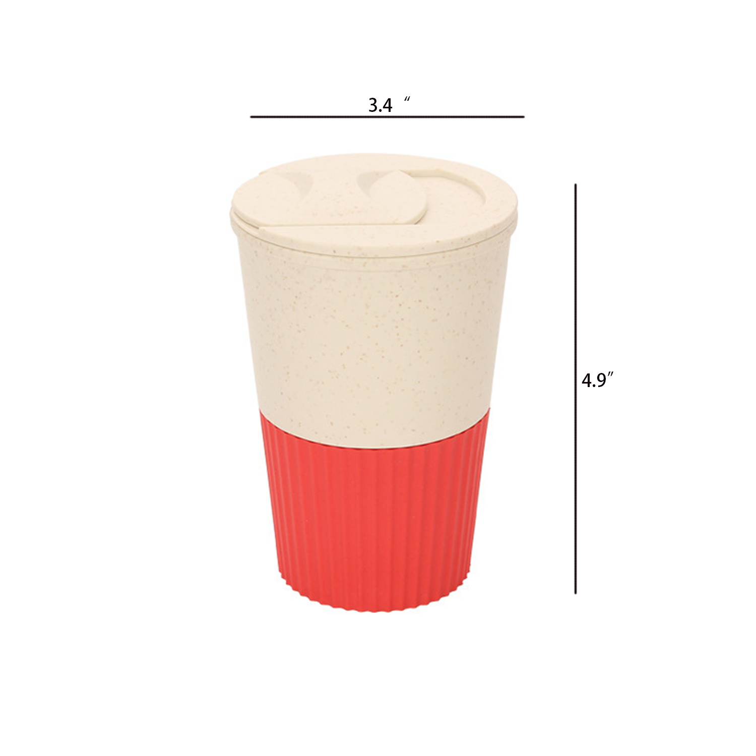 13oz Leak-Proof Food Grade Wheat Straw Coffee Cup 5