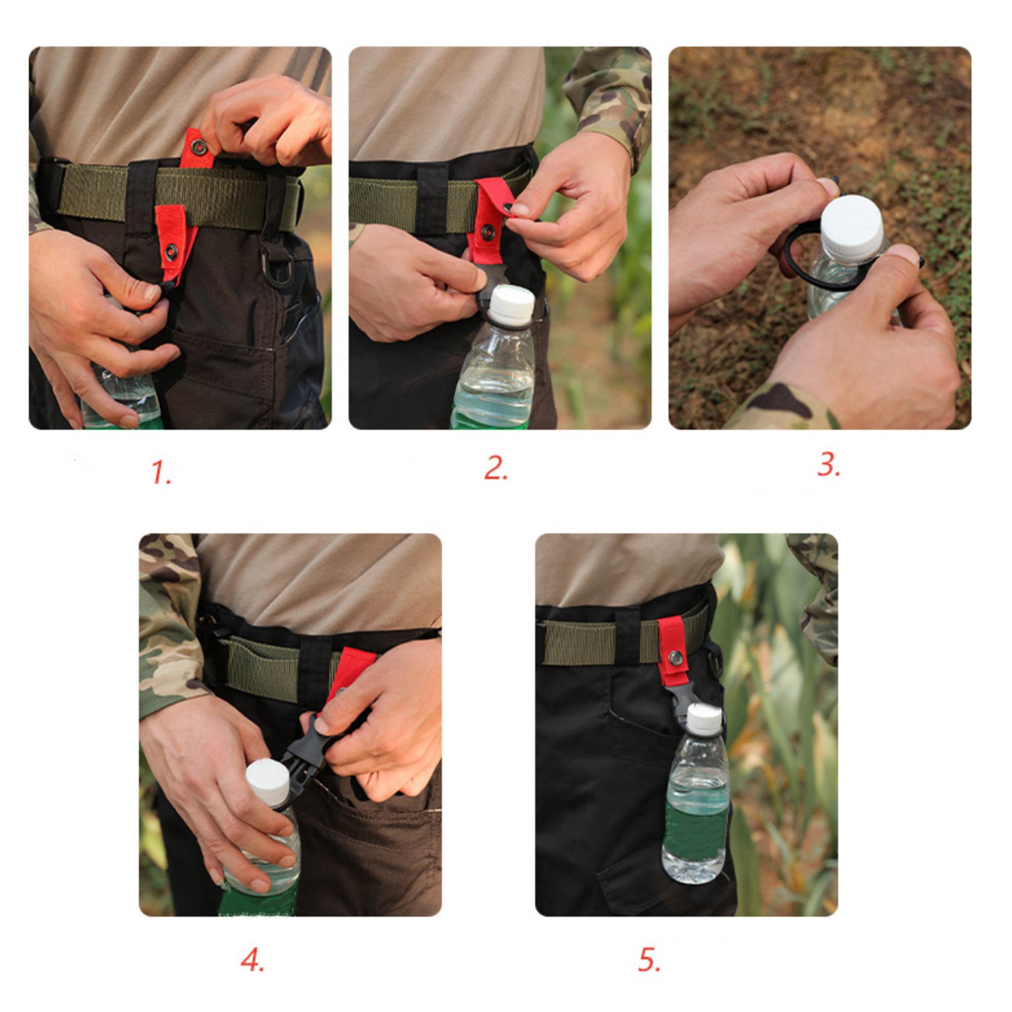 Keychain Tactical Mountaineering Water Bottle Buckle 4