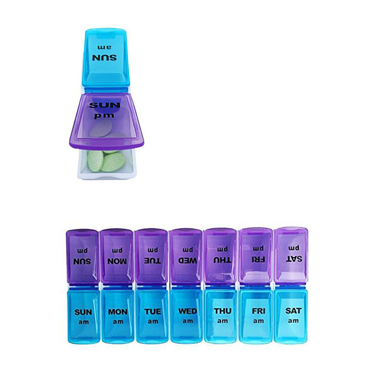 7-day AM/PM -Detachable Compartment For Pill Box 2