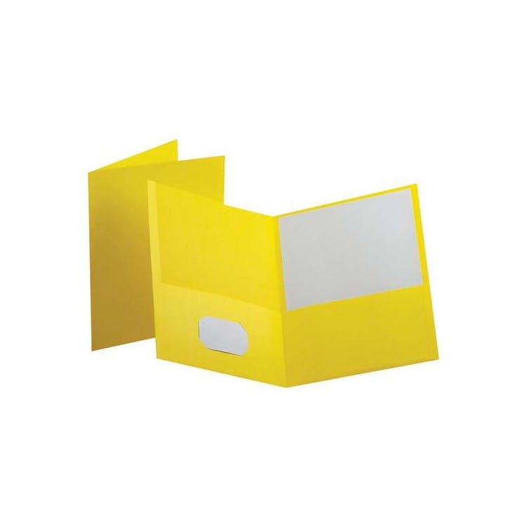 Recycled Pocket Folder - Yellow 2