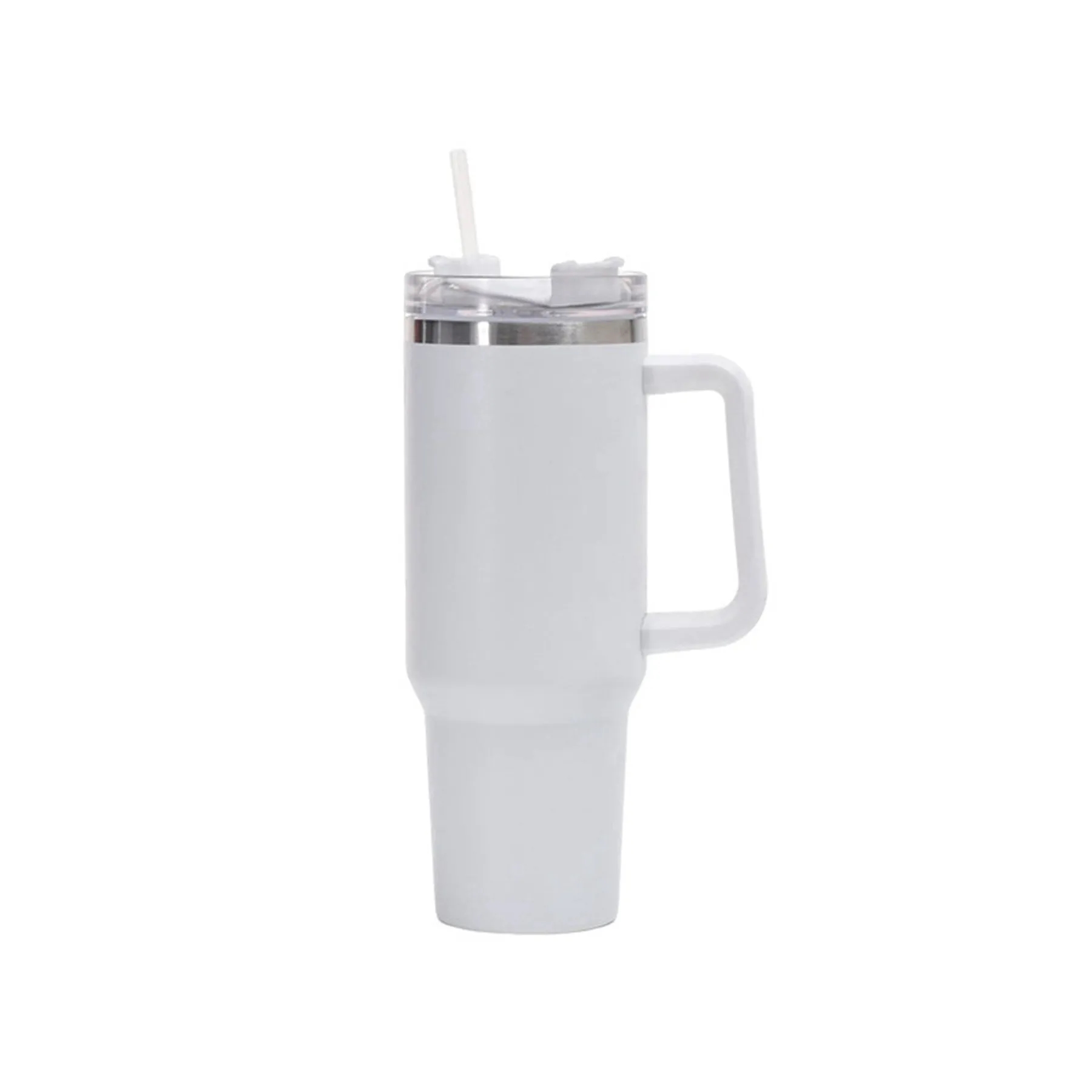 40 Oz. Vacuum Stainless Steel Tumbler with Handle & Straw 20