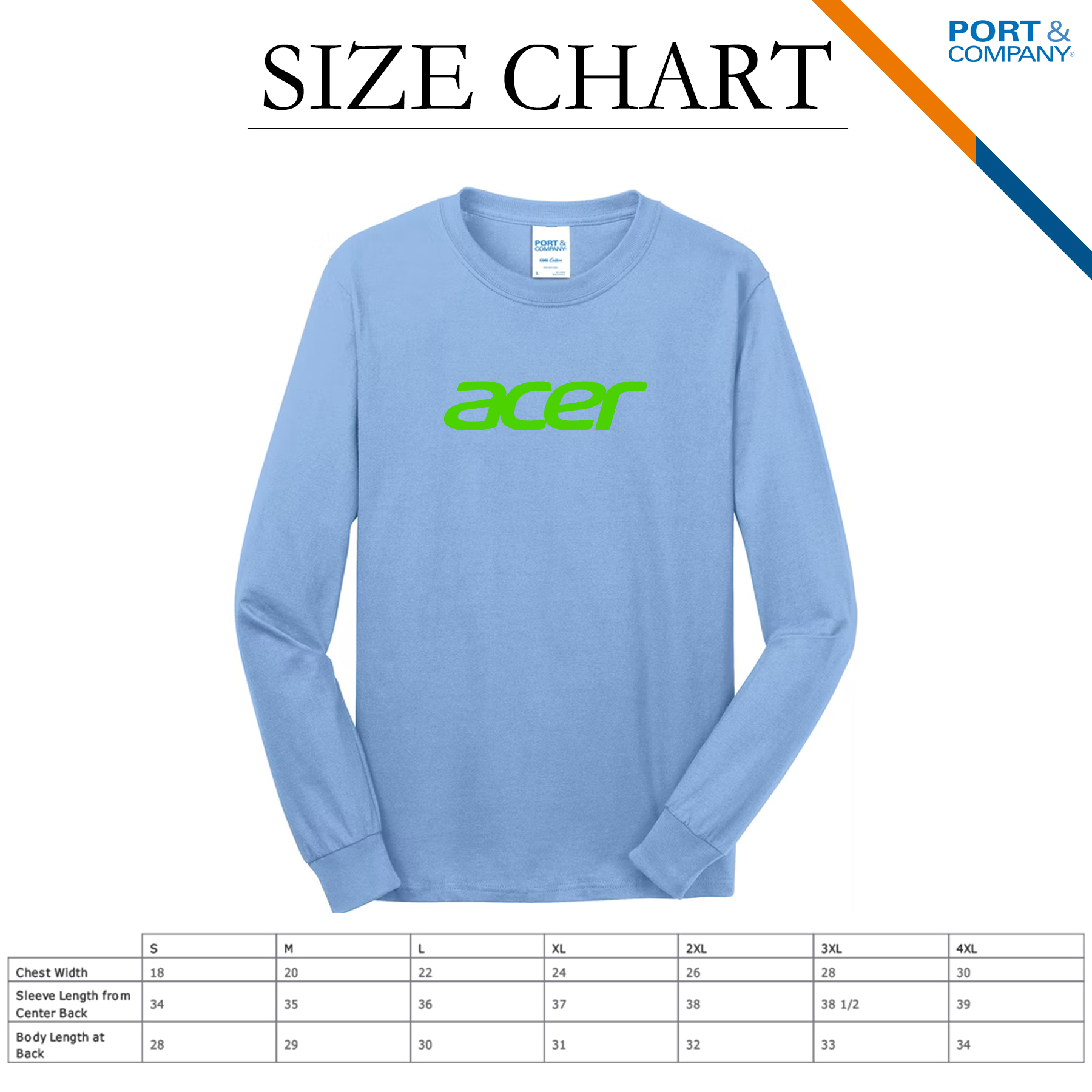 Port & Company® 5.4 oz Cotton Long Sleeve T-Shirts 4