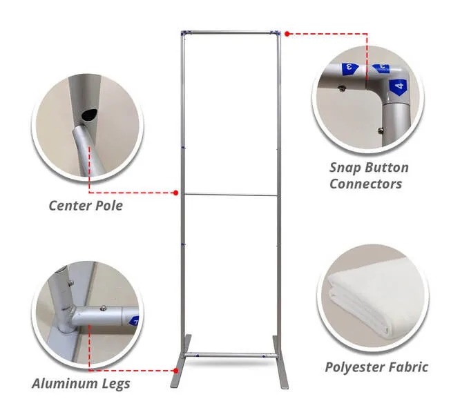 Economy Fabric Display Stands (2ft x 6.5ft) 4