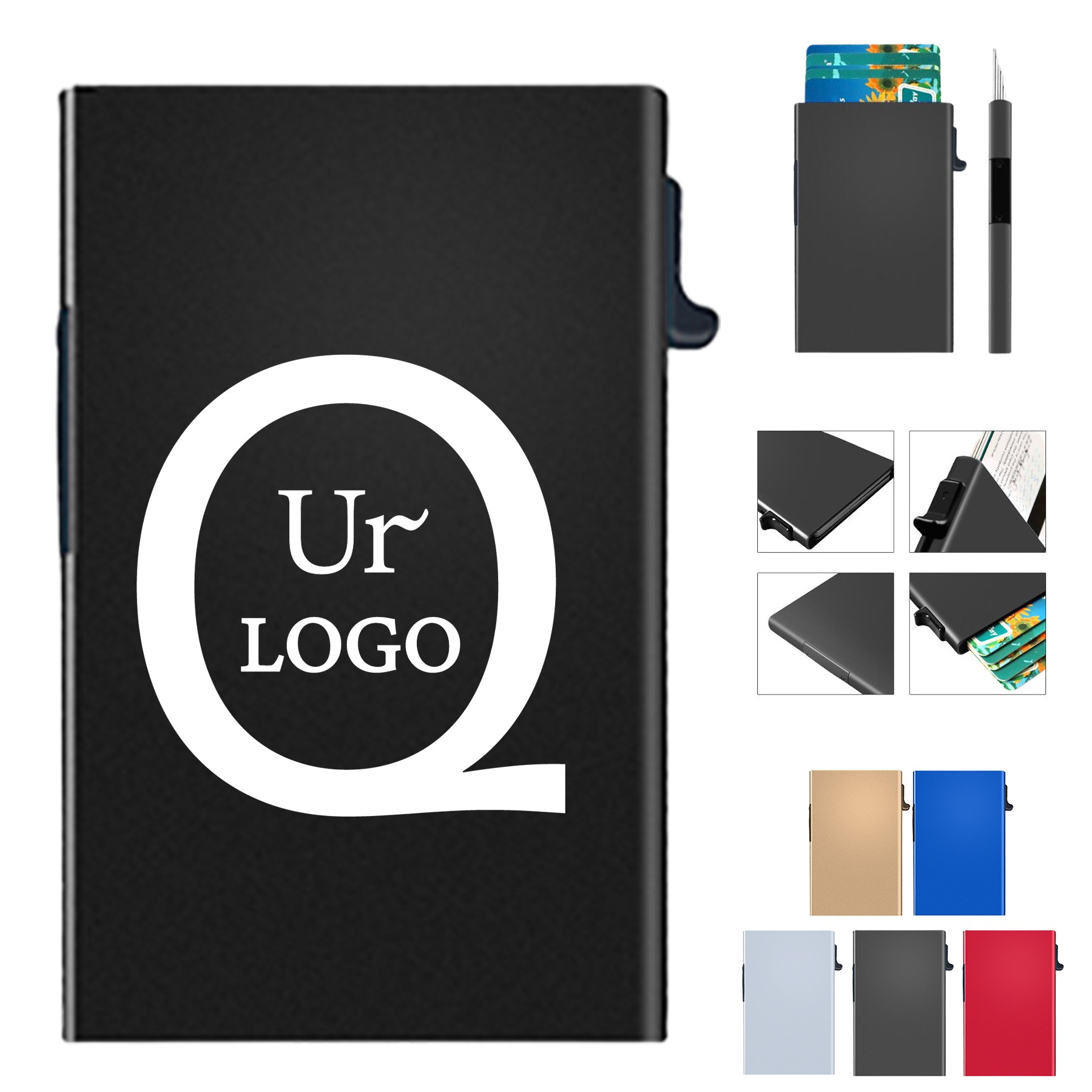 Pop-Up Aluminum Card Holder