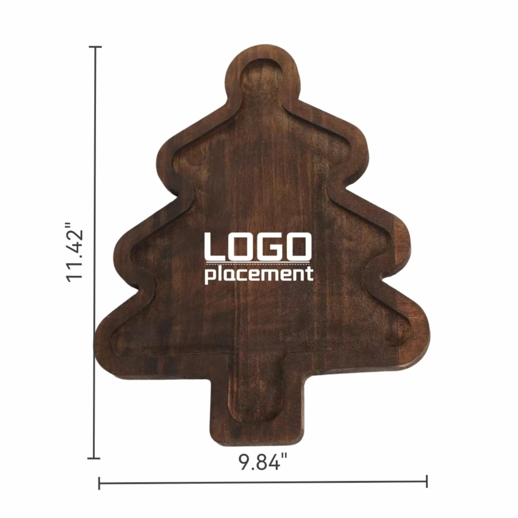 Christmas Wooden Fruit Platter, Nut Dessert Tray 3