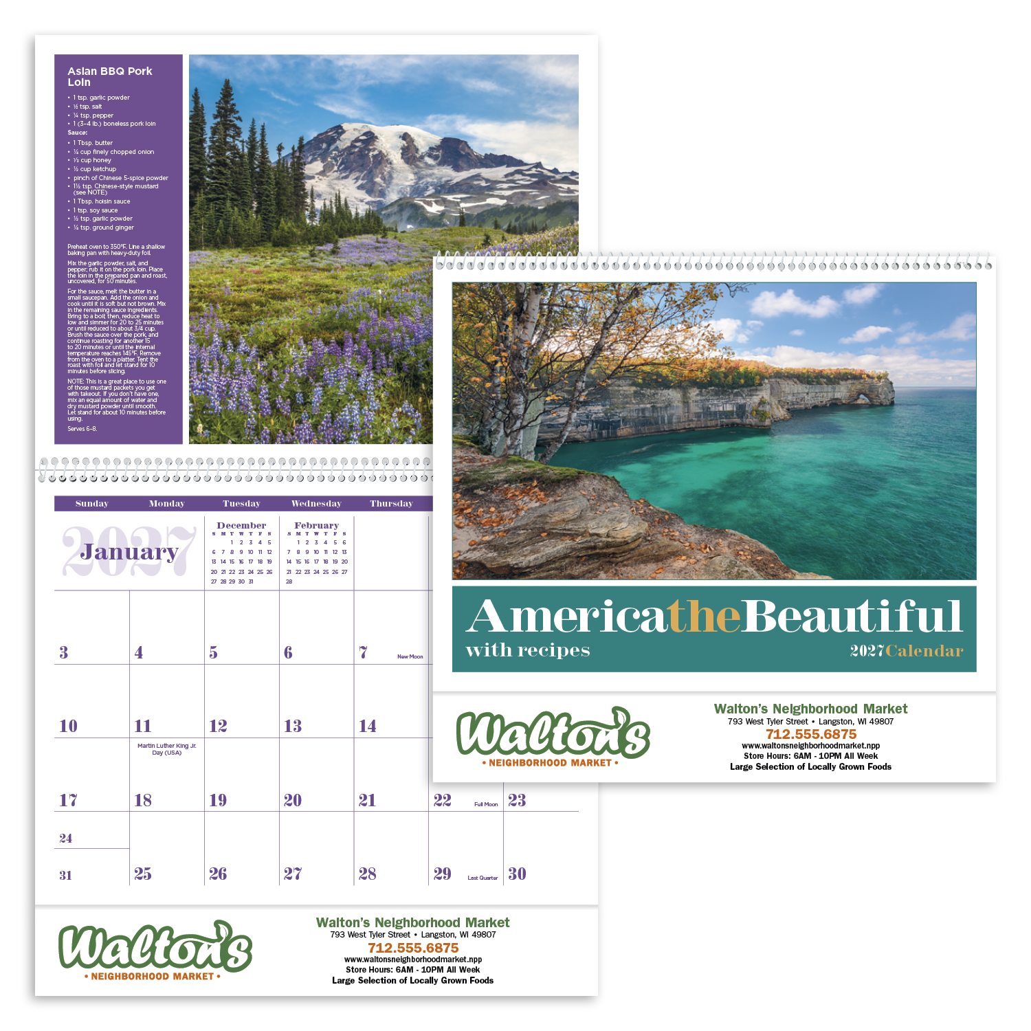 Triumph® Calendars America the Beautiful with Recipes Calendar 30