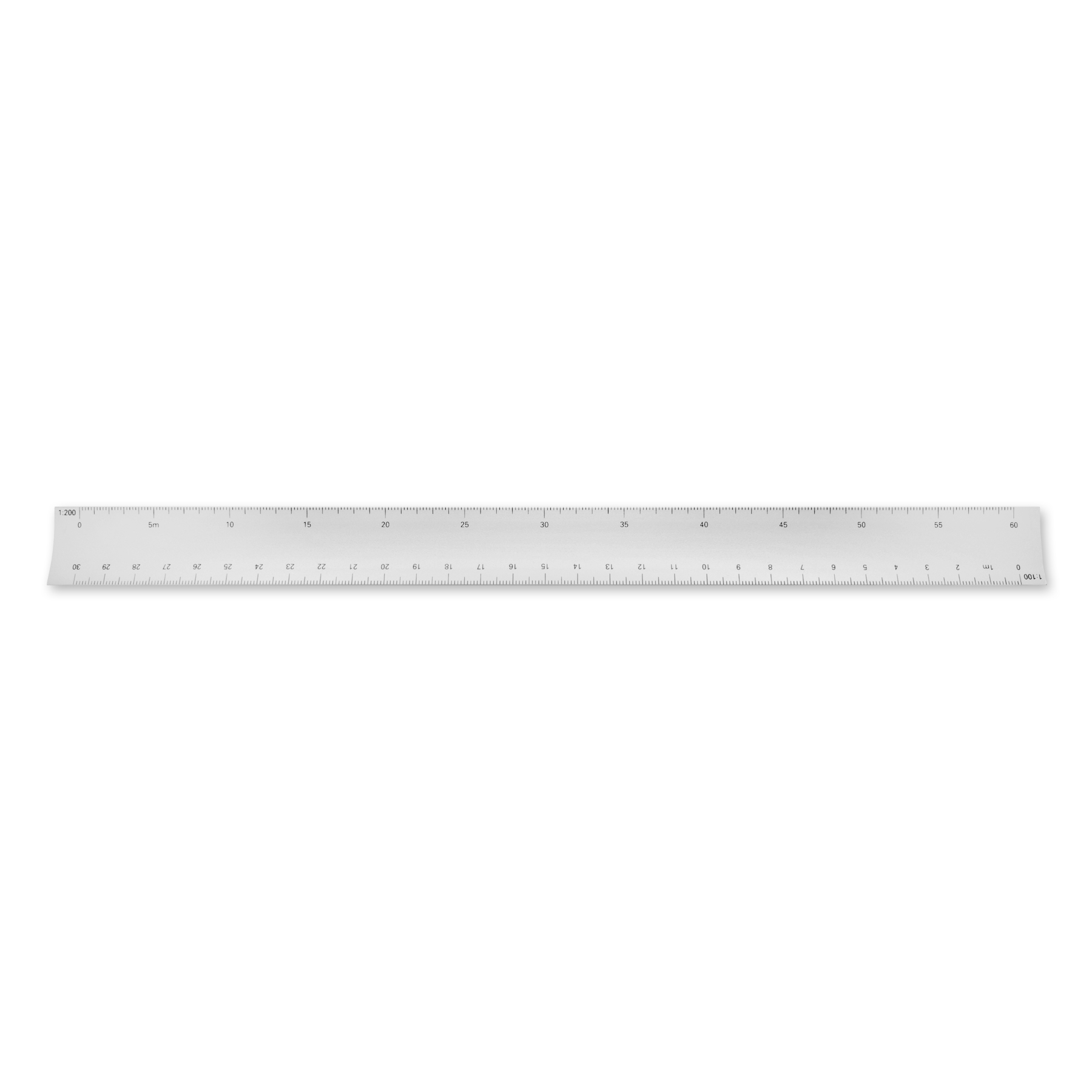 30 cm Metric Architect Triangular Hollow Scale 8