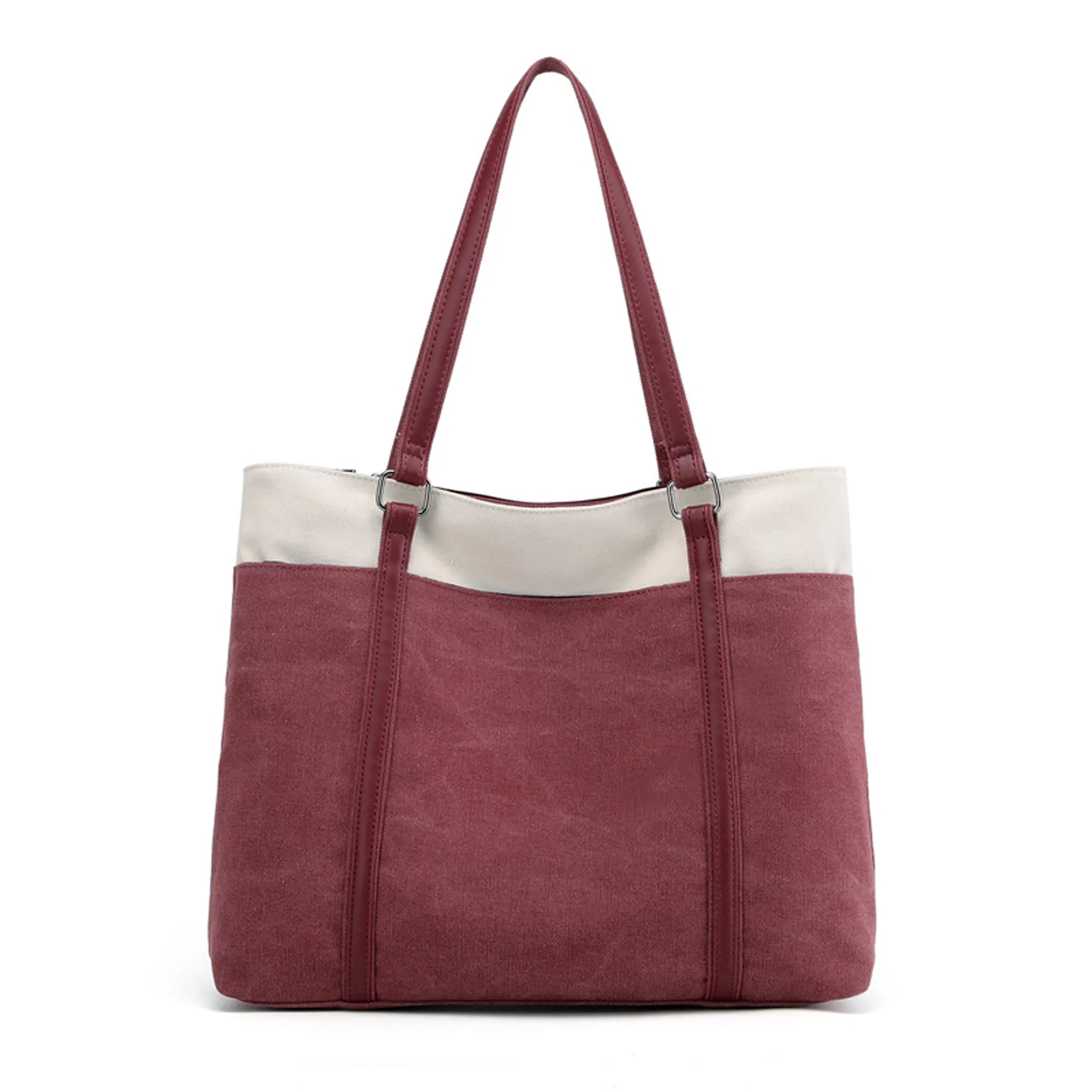 Canvas Shoulder Bag Women Laptop Tote 4