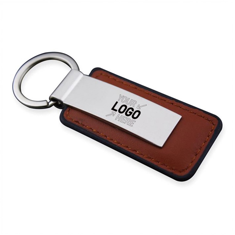 Leather metal key chain 3