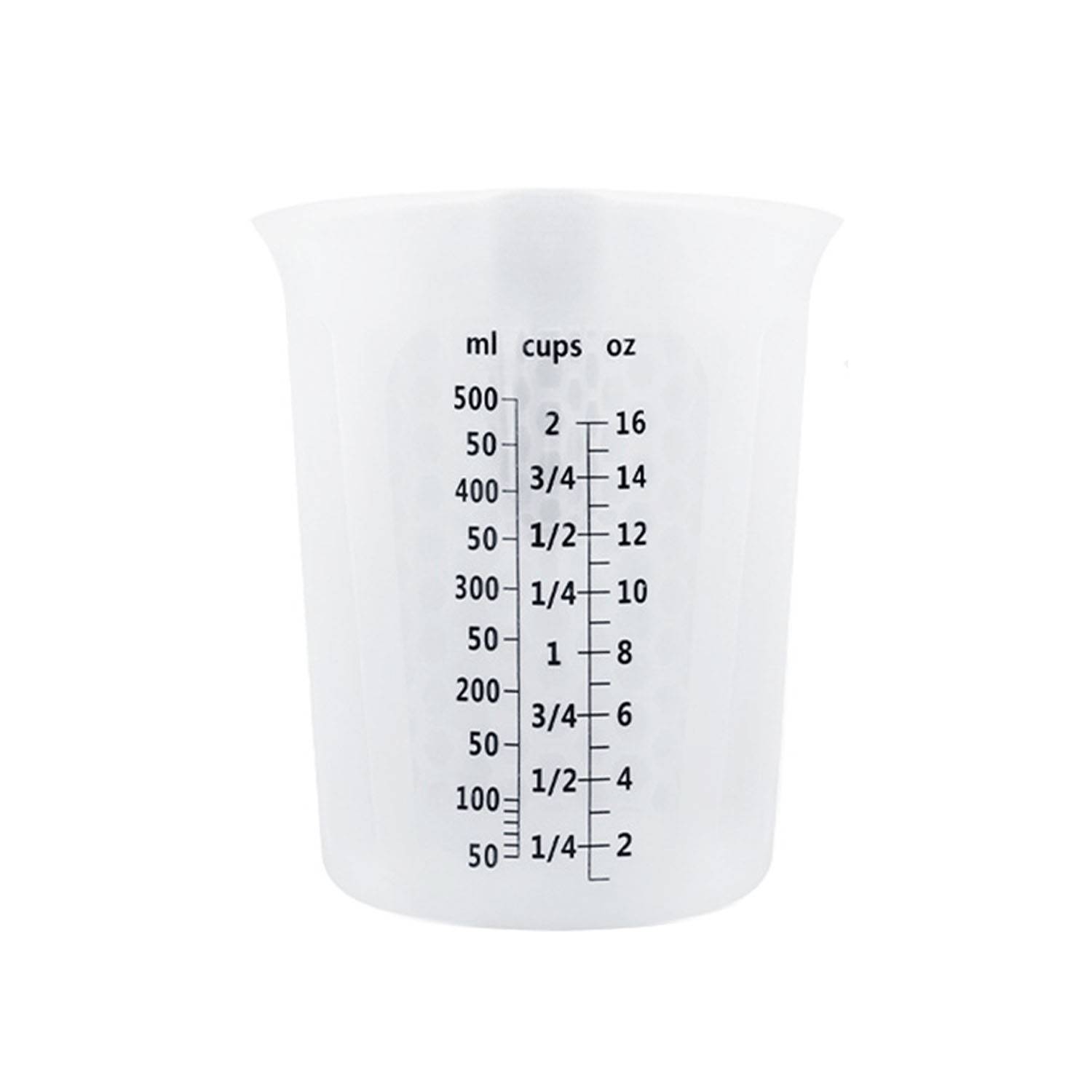 18oz Durable Clear Food Grade Silicone Measuring Cup 1