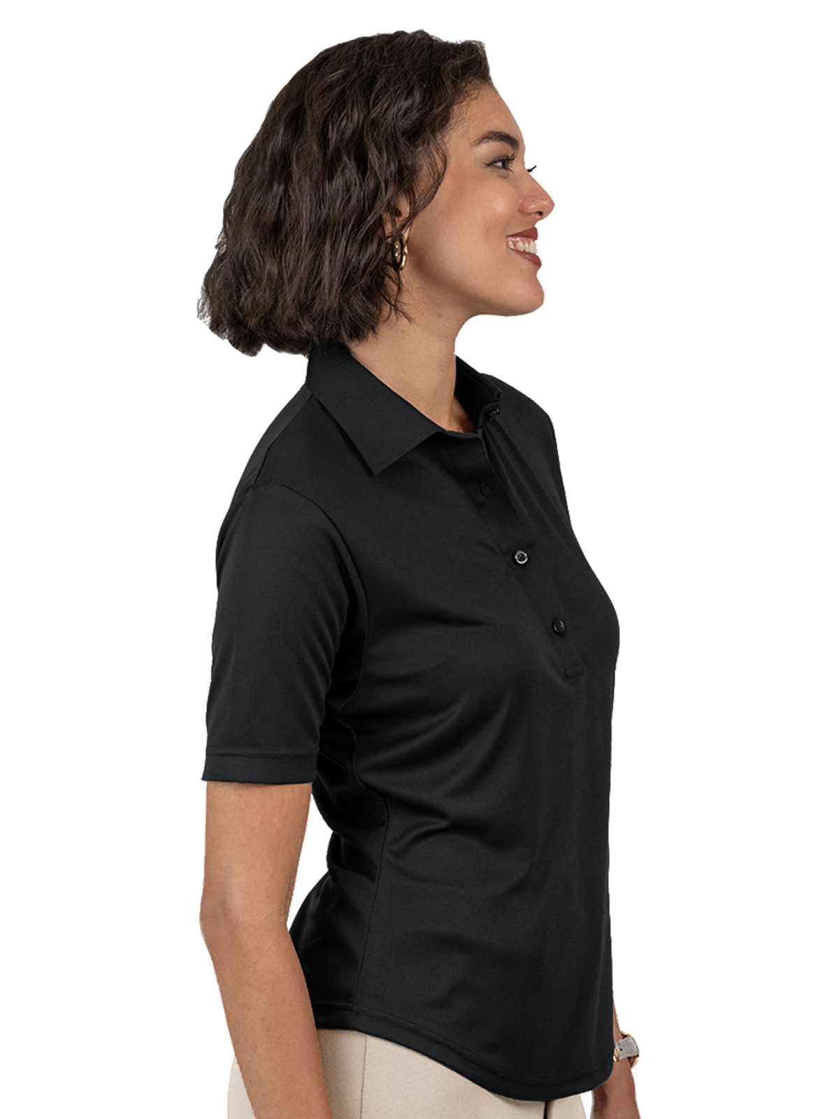 Blue Generation - Women's Pocketless Bonded Collar Dress Polo 8
