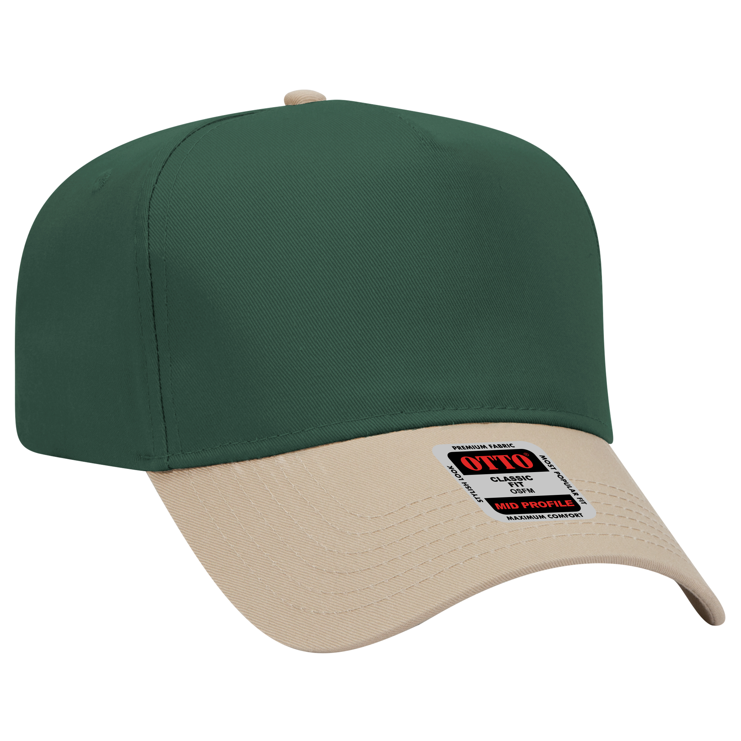 OTTO CAP® 5 Panel Mid Profile Baseball Cap 13