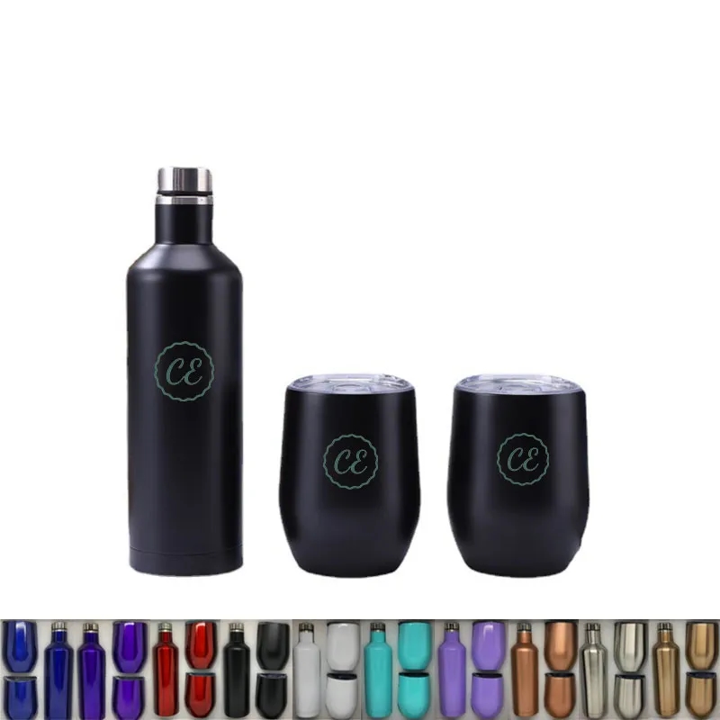Stainless Steel Tumblers 12 oz - Insulated Wine Bottle 4