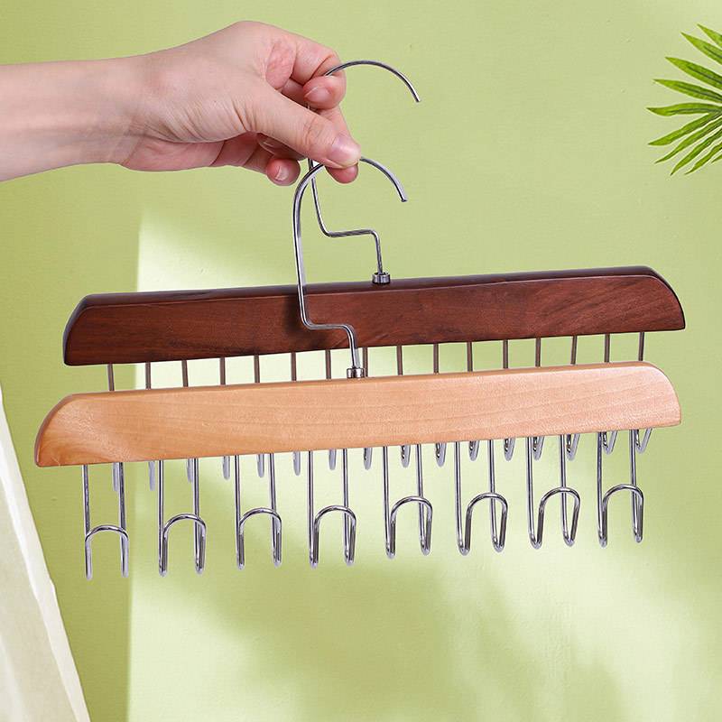 Solid Wood Hanger With 12 Hooks 5