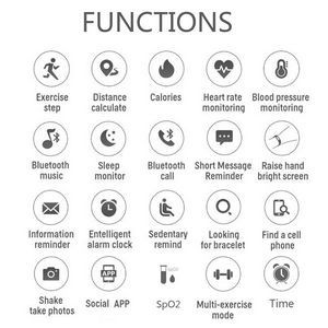 Fitness Tracker Smart Watch With Detachable USB Charger 6