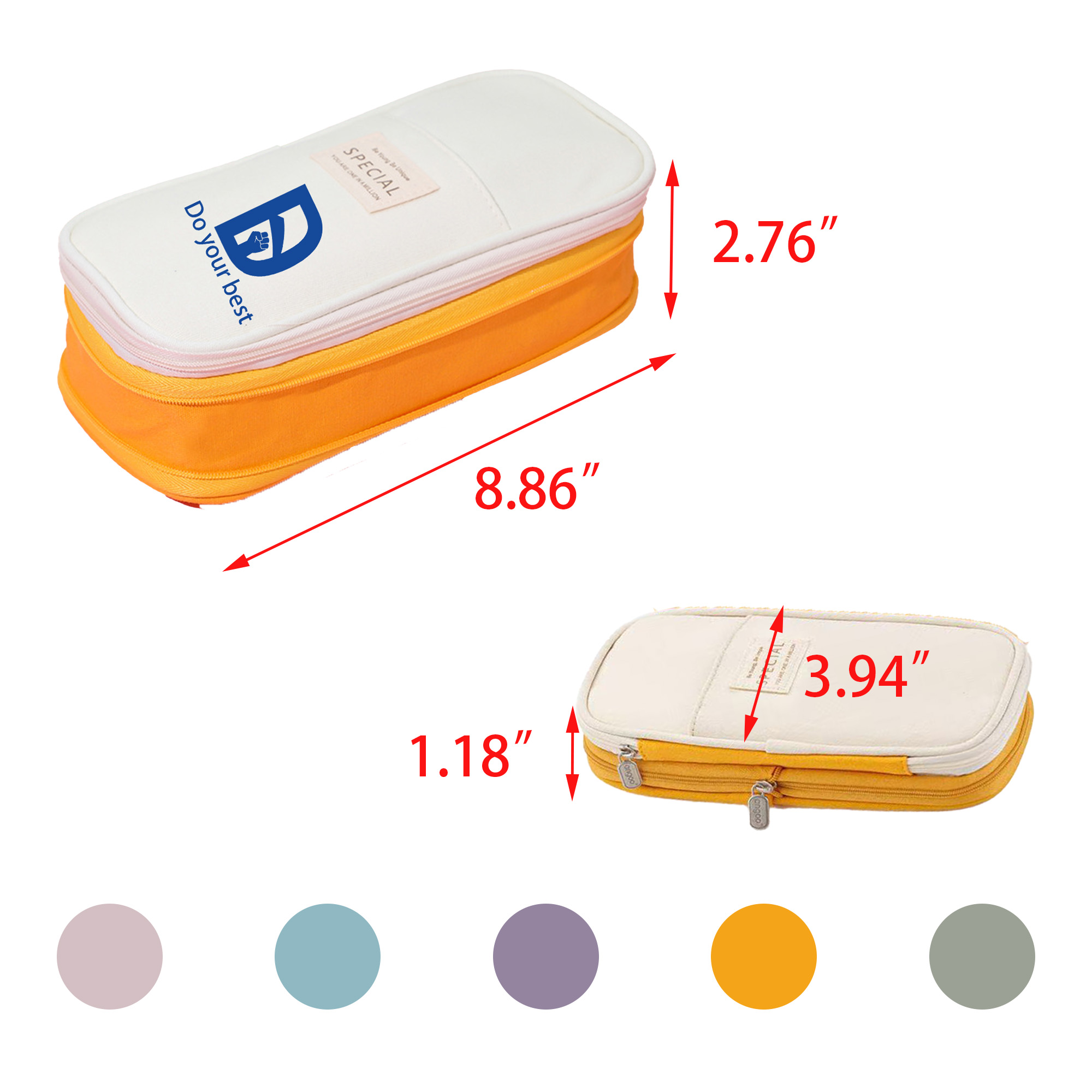 Expandable Large-capacity Zipper Pen Case 2