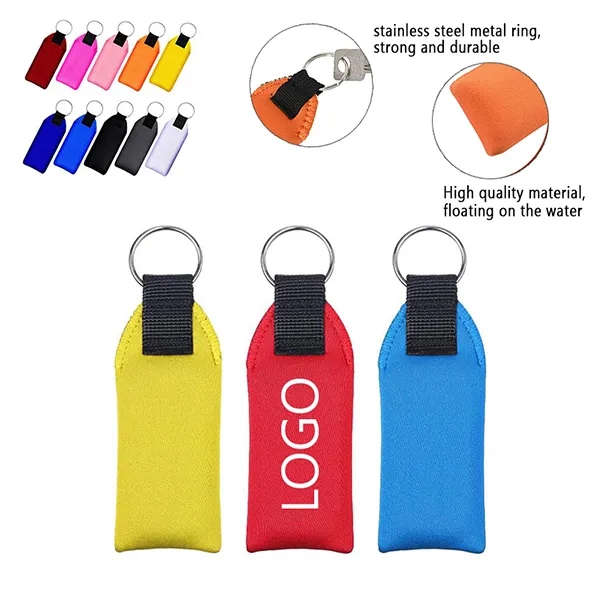 Waterproof Neoprene Floating Keychain 1