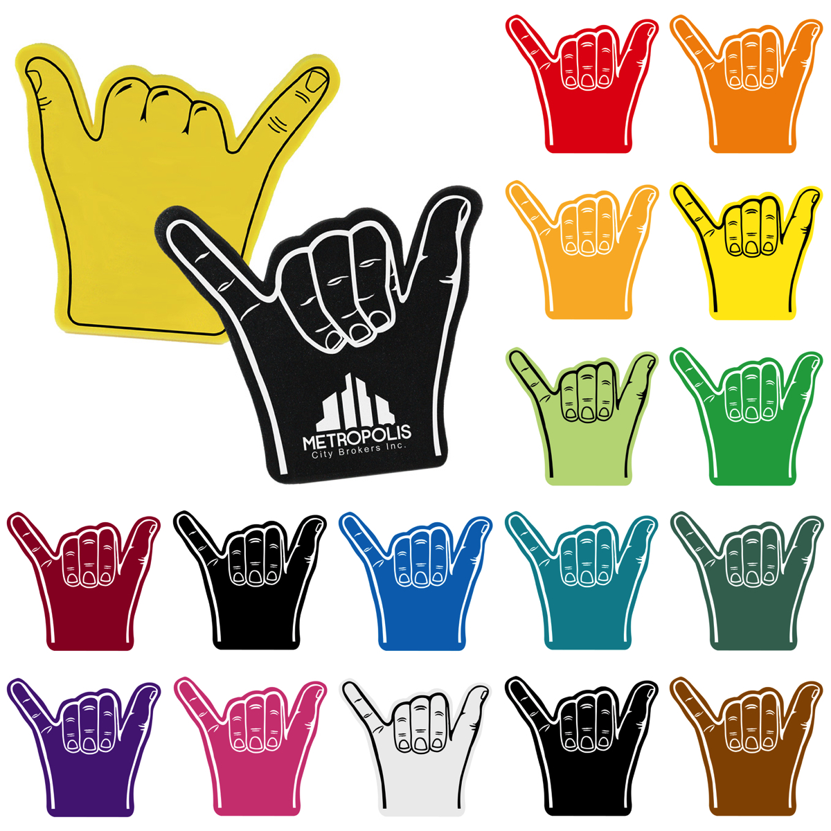 Foam Hang Ten Surfing Hand 24