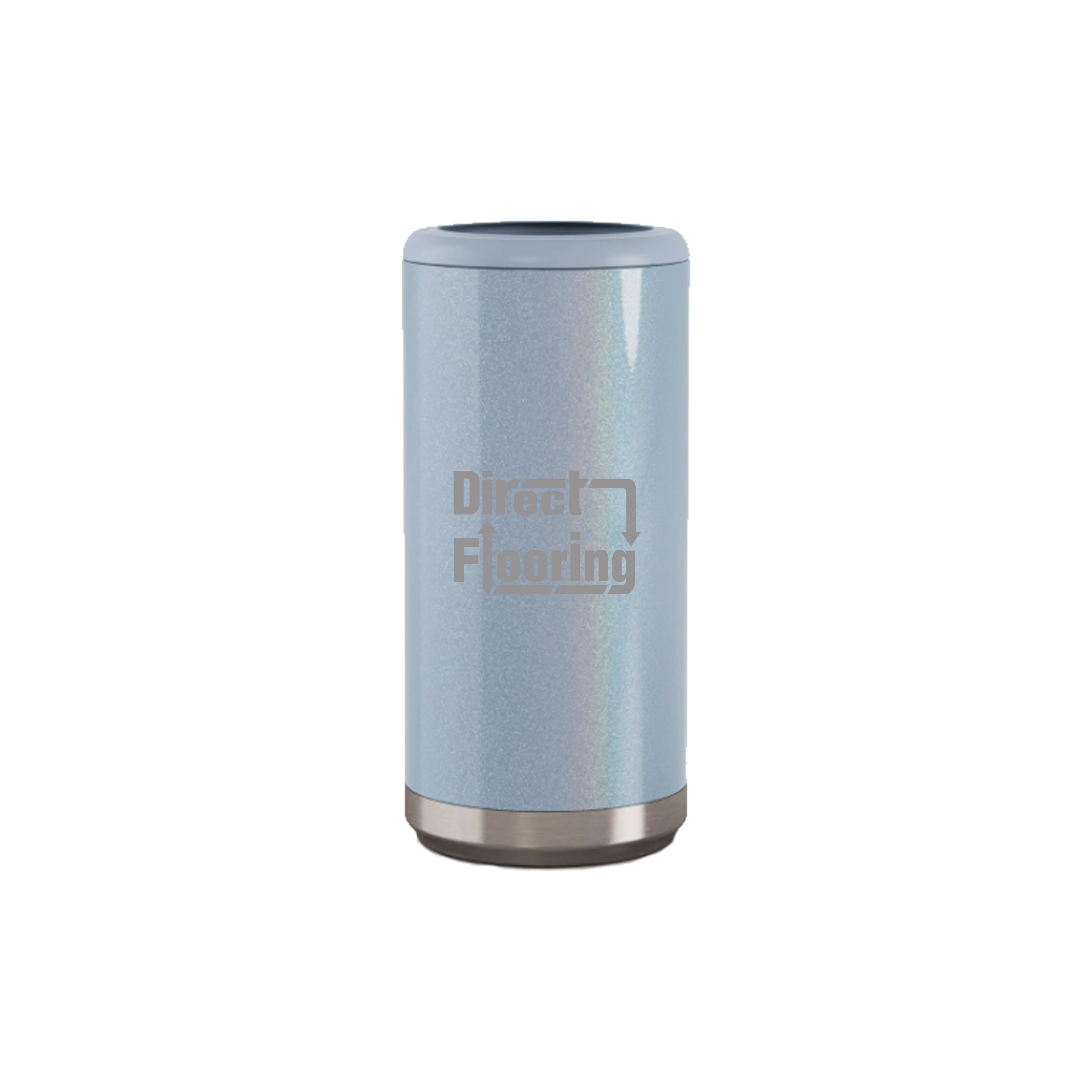 12 Oz. Dusty Blue Stainless Steel Skinny Can Cooler