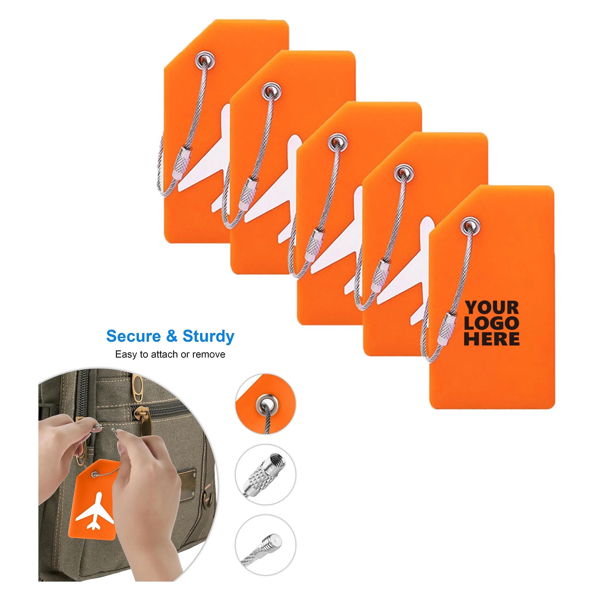 Silicone Travel ID Identification Labels 7