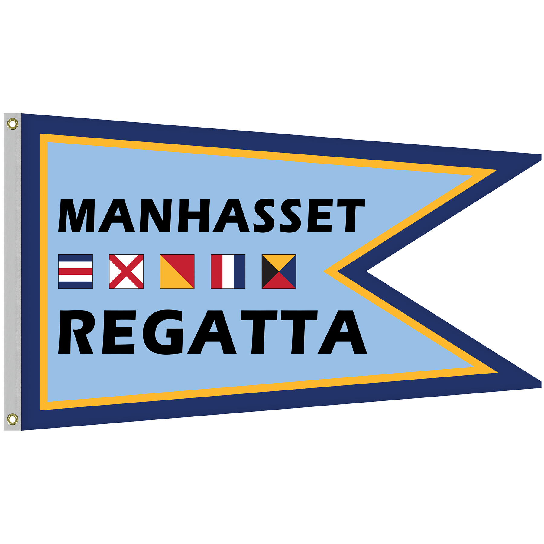 Single Reverse Knitted Polyester Swallowtail Boat Flag (36"x60") 2