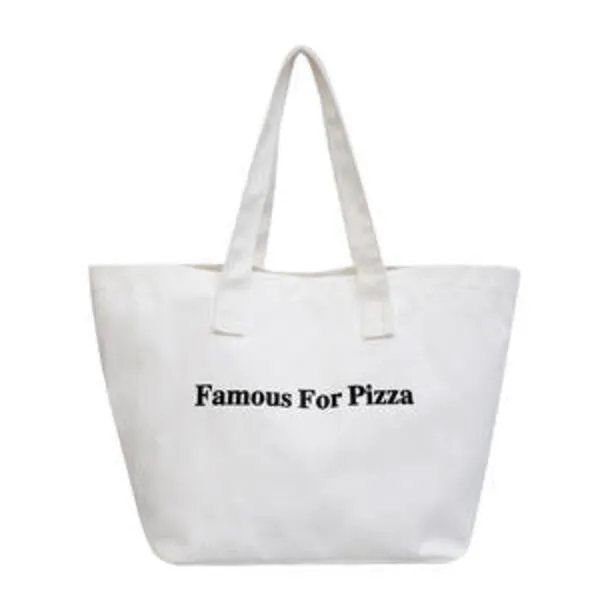 Ouye Fashion Canvas Shopping With Pocket And Zipper, custom tote bag with logo imprint 2